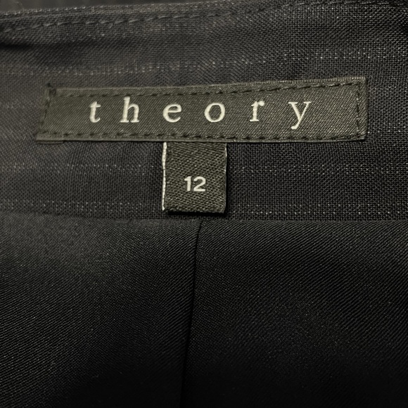 Theory Navy Wool Blend Pinstripe Pantsuit 12 - Picture 7 of 8